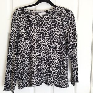 Charter Club Top Animal Print Size Large